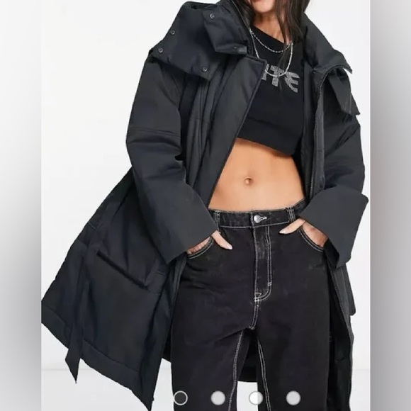 Nike Women's Jordan 23 Engineered Parka Oversized Fit Black 2-in-1 M $375 - Picture 2 of 13